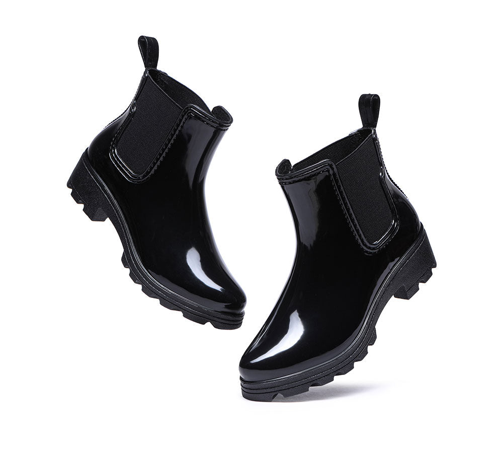 TARRAMARRA® Rainboots, Ankle Gumboots Women Vivily With Wool Insole - Fashion Boots - Black - AU Ladies 10 / AU Men 8 / EU 41 - Uggoutlet