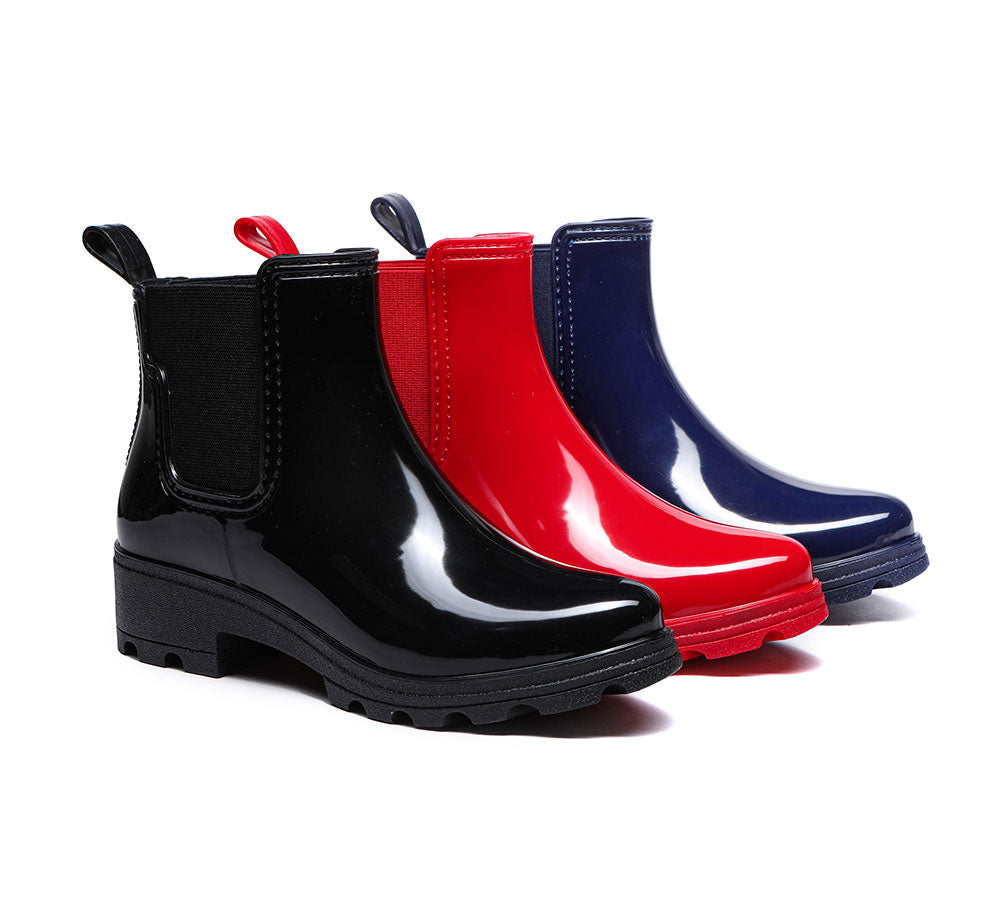 TARRAMARRA® Rainboots, Ankle Gumboots Women Vivily With Wool Insole - Fashion Boots - Navy Blue - AU Ladies 5 / AU Men 3 / EU 36 - Uggoutlet