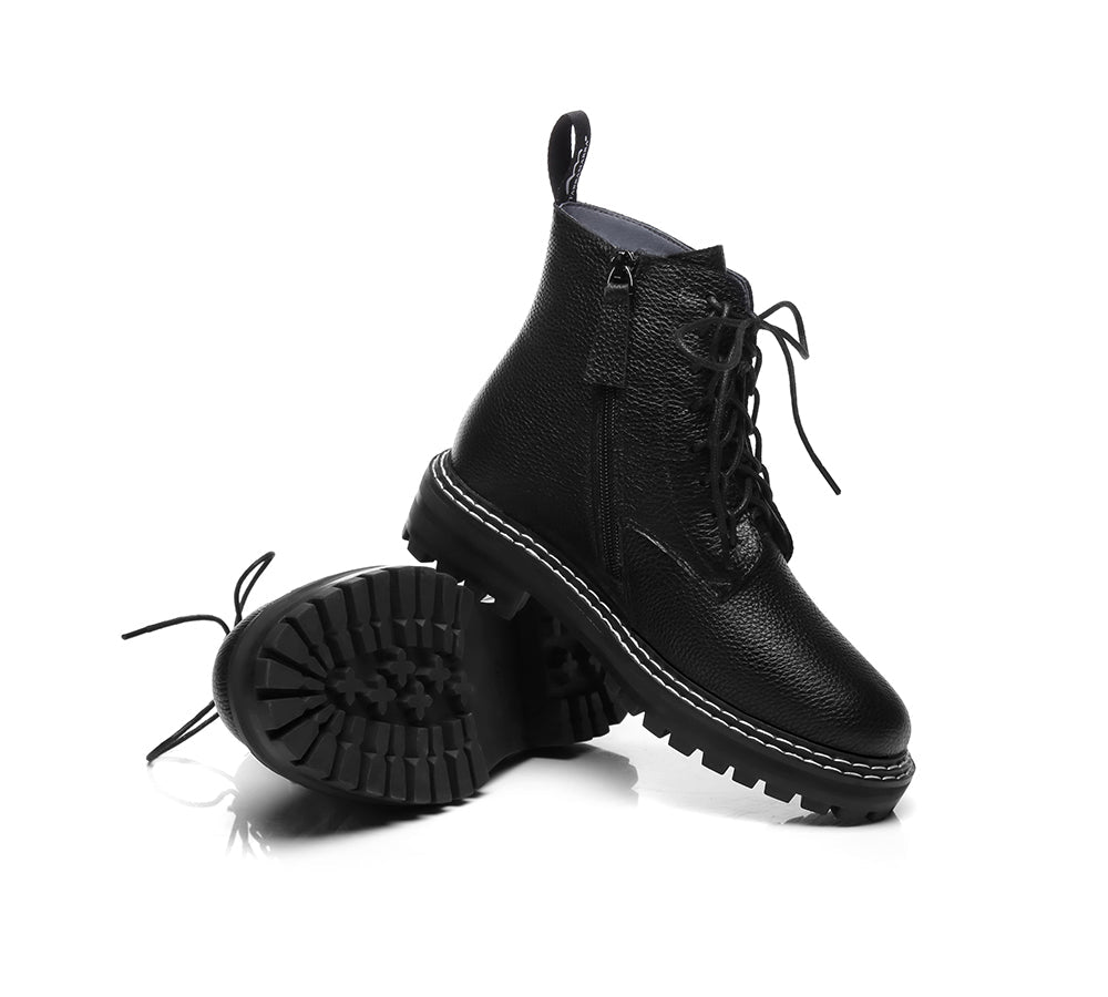 Fashion Boots - TA Lana Lace Up Boots Black High Top