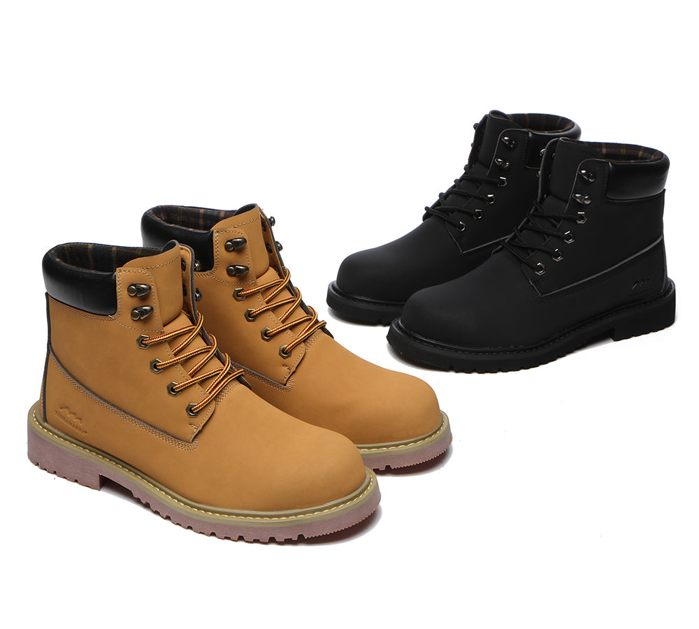 Fashion Boots - Work Safety Lace Up Boots Men Jaden