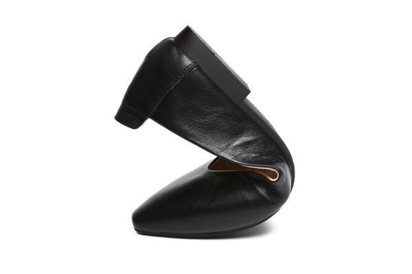 Flats - Everly Pointed Toe Ballet Leather Flats