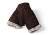 Gloves - Fingerless Double-layer Ultra Plush Knit Gloves