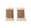 Gloves - Fluffy Fingerless Sheepskin Wool Mittens