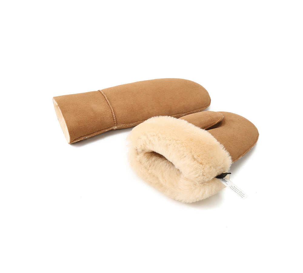 Gloves - Fluffy Sheepskin Wool Mittens