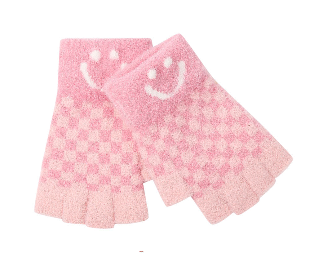 Gloves - Kids Knit Fingerless Ultra Plush Knit Gloves