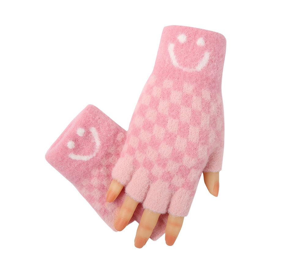 Gloves - Kids Knit Fingerless Ultra Plush Knit Gloves