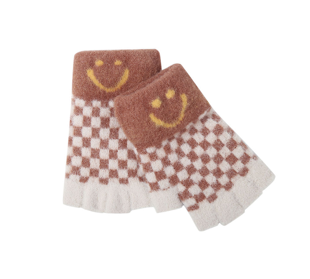 Gloves - Kids Knit Fingerless Ultra Plush Knit Gloves