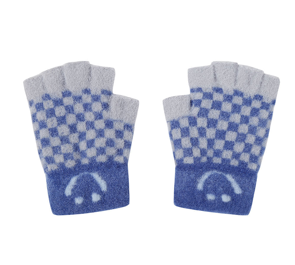 Gloves - Kids Knit Fingerless Ultra Plush Knit Gloves