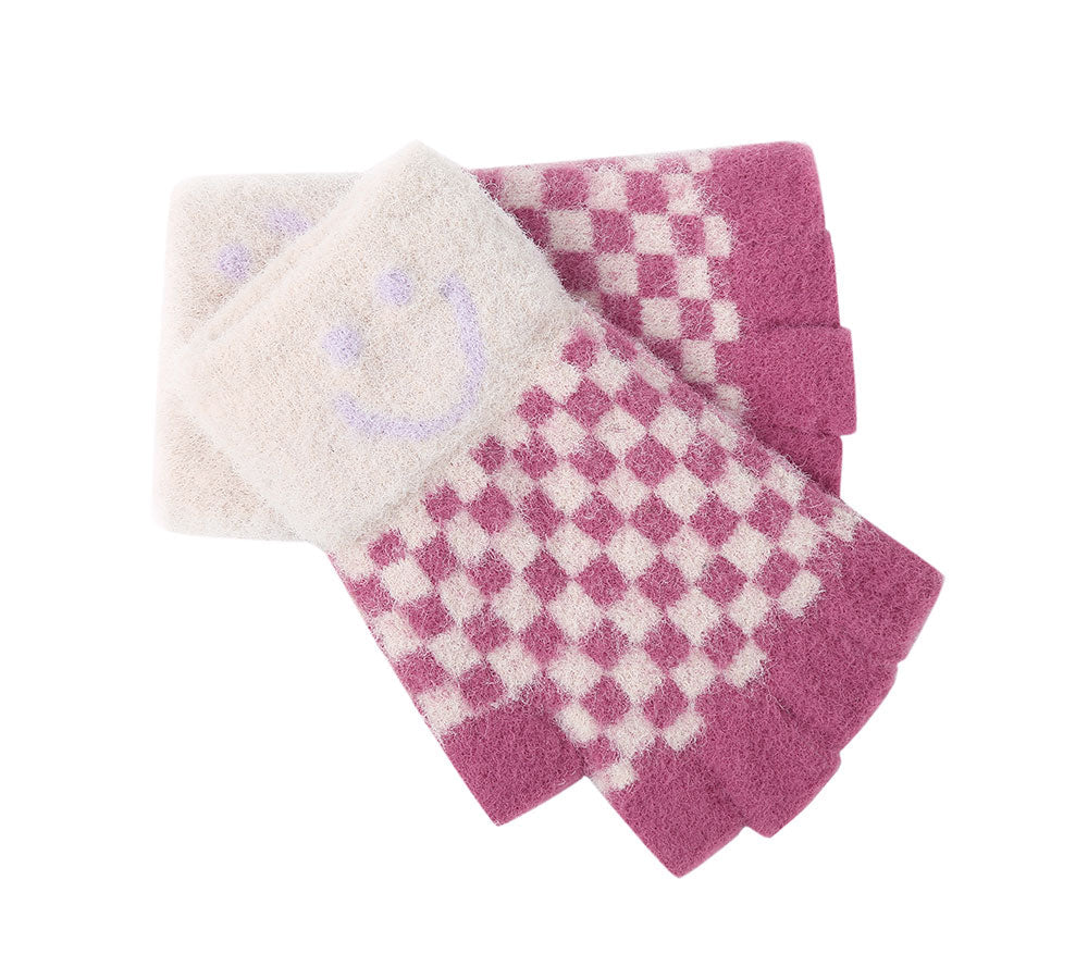 Gloves - Kids Knit Fingerless Ultra Plush Knit Gloves