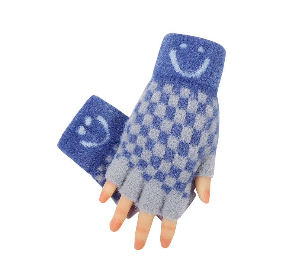 Gloves - Kids Knit Fingerless Ultra Plush Knit Gloves