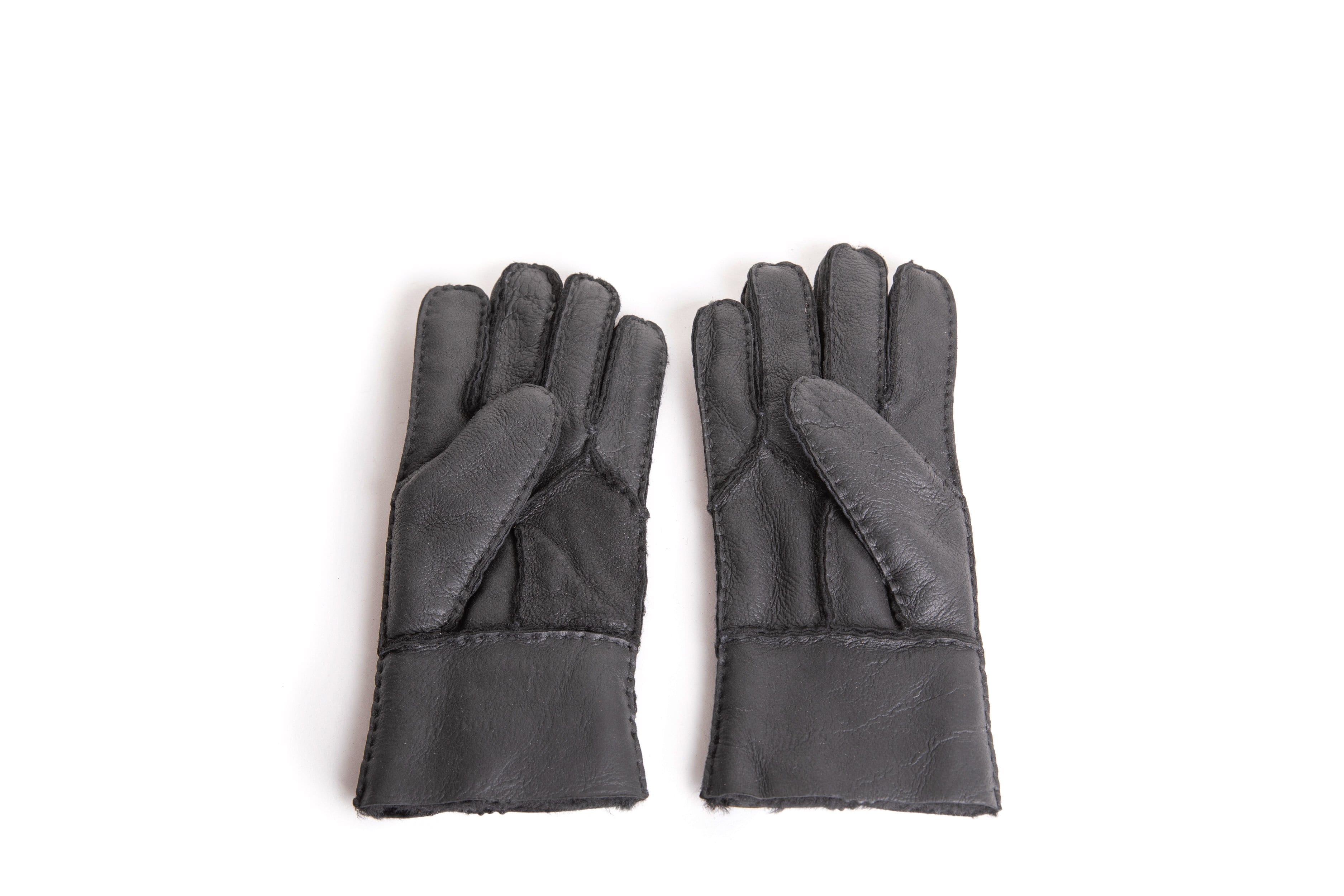 Gloves - UGG Stiching Gloves With Full Grain Leather