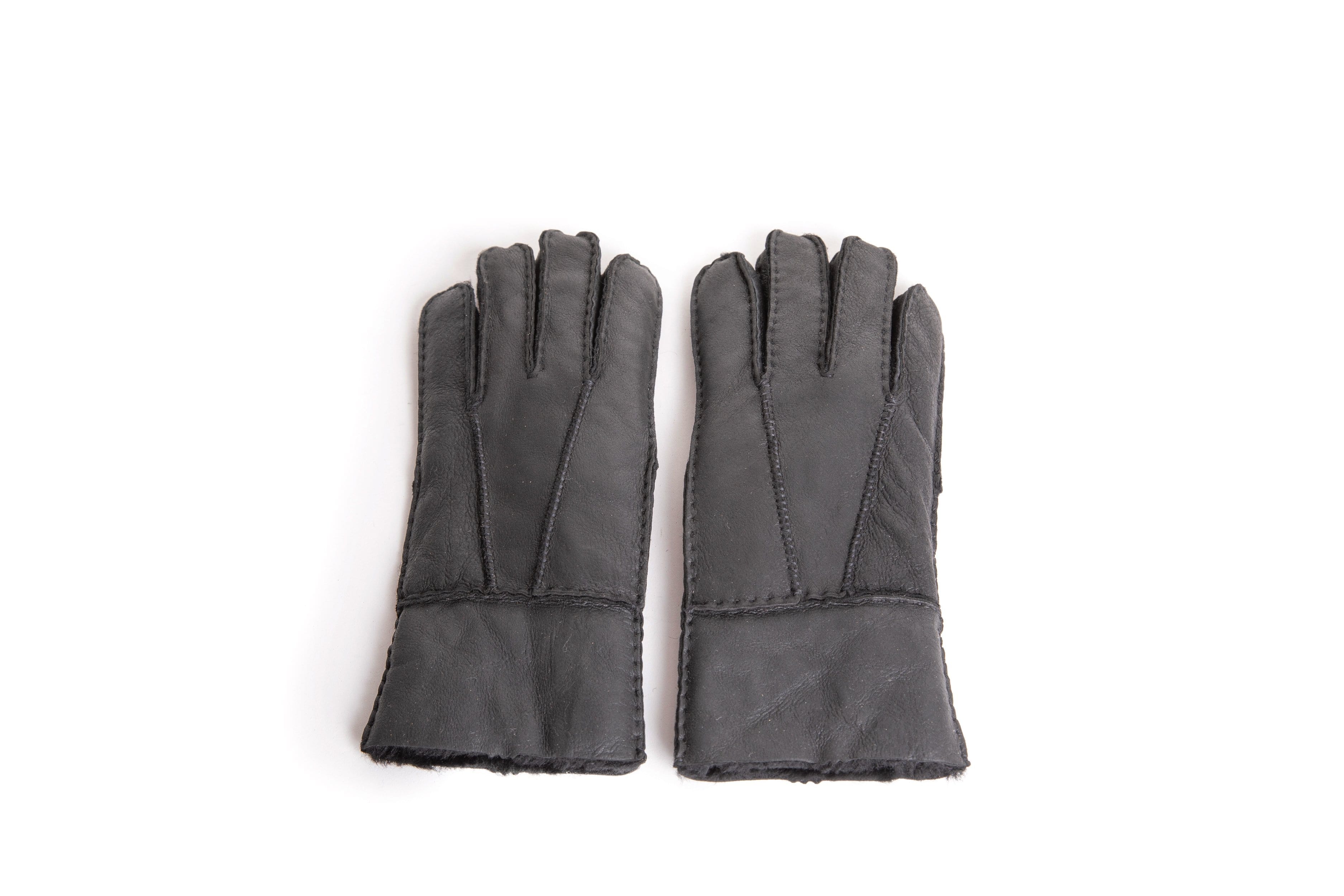 Gloves - UGG Stiching Gloves With Full Grain Leather