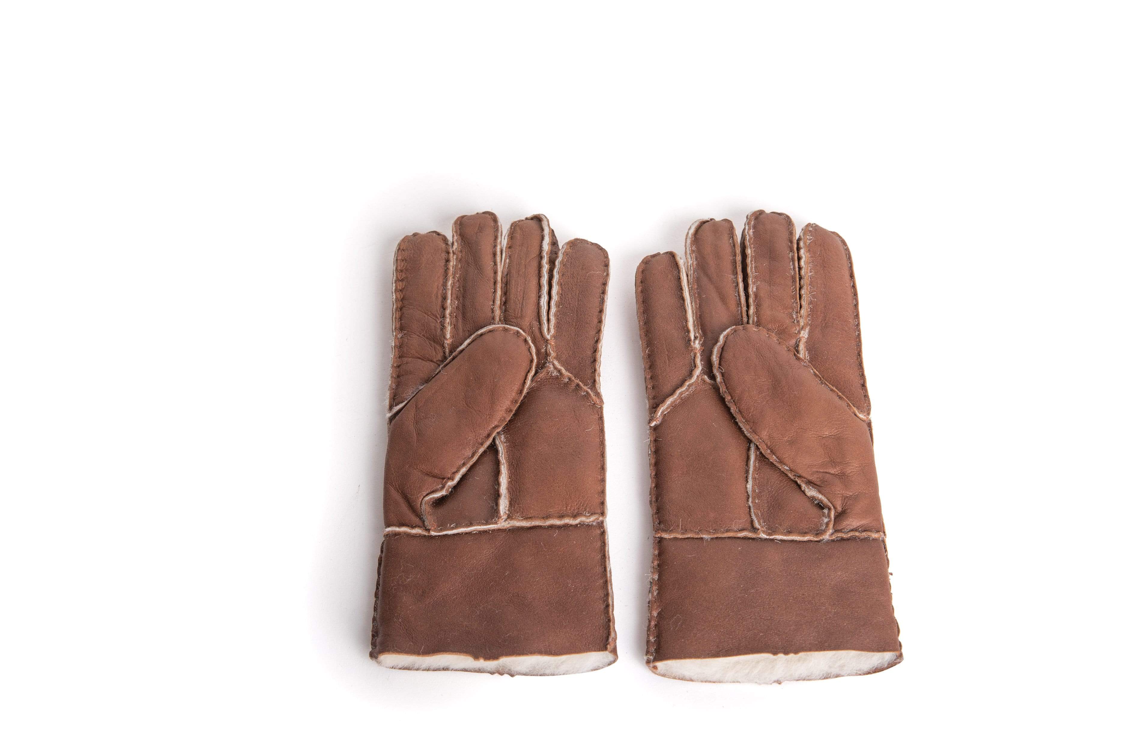 Gloves - UGG Stiching Gloves With Full Grain Leather