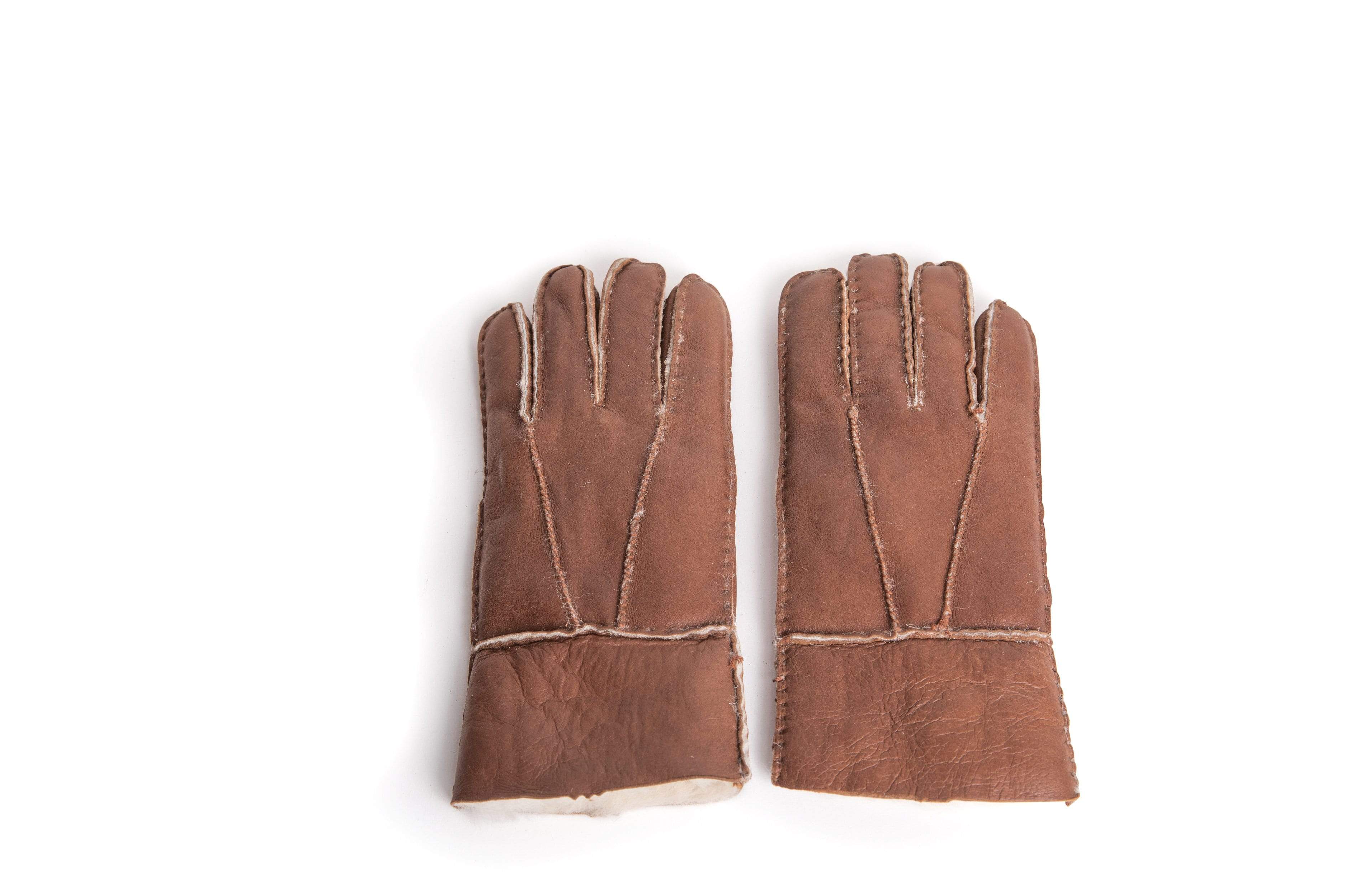 Gloves - UGG Stiching Gloves With Full Grain Leather