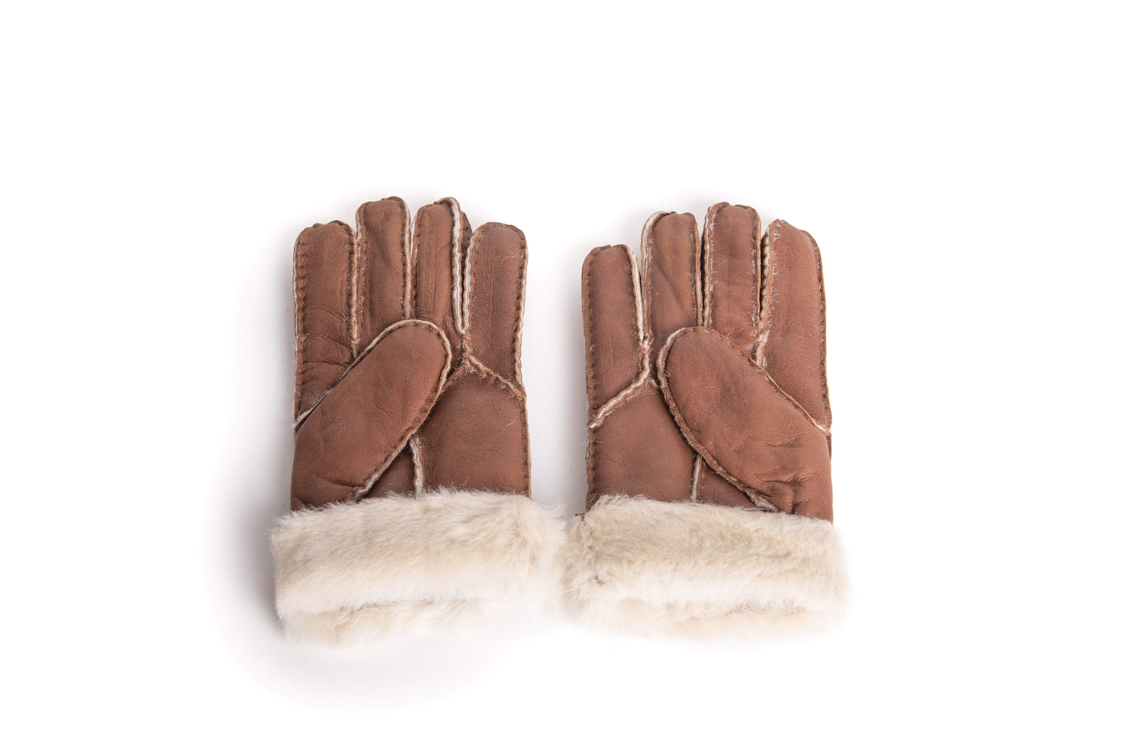 Gloves - UGG Stiching Gloves With Full Grain Leather