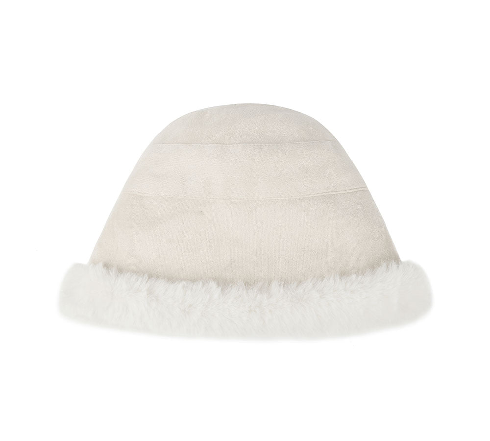 Hats - Suede Fluffy Warm Bucket Hat