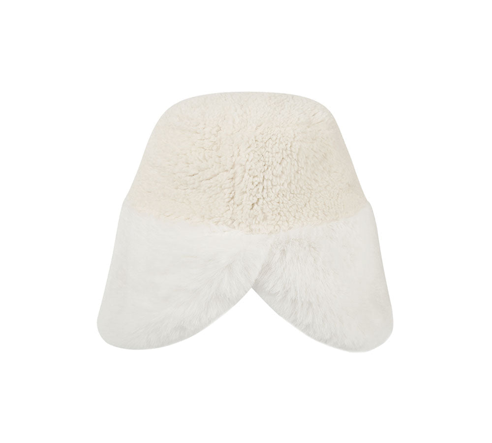 Hats - Suede Fluffy Warm Bucket Hat