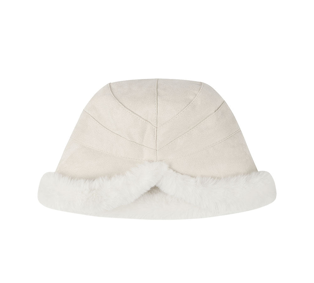 Hats - Suede Fluffy Warm Bucket Hat