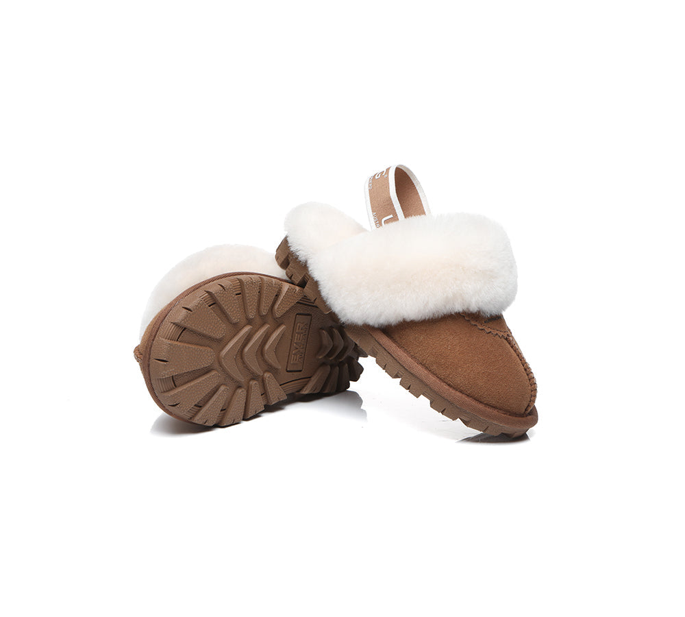 Kids Shoes - AS Kids Slingback UGG Slipper Kids Waffle Plus