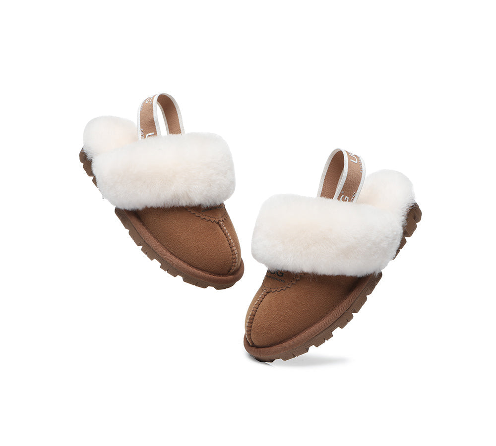 Kids Shoes - AS Kids Slingback UGG Slipper Kids Waffle Plus