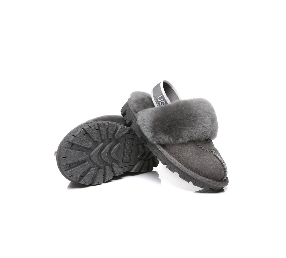 Kids Shoes - AS Kids Slingback UGG Slipper Kids Waffle Plus