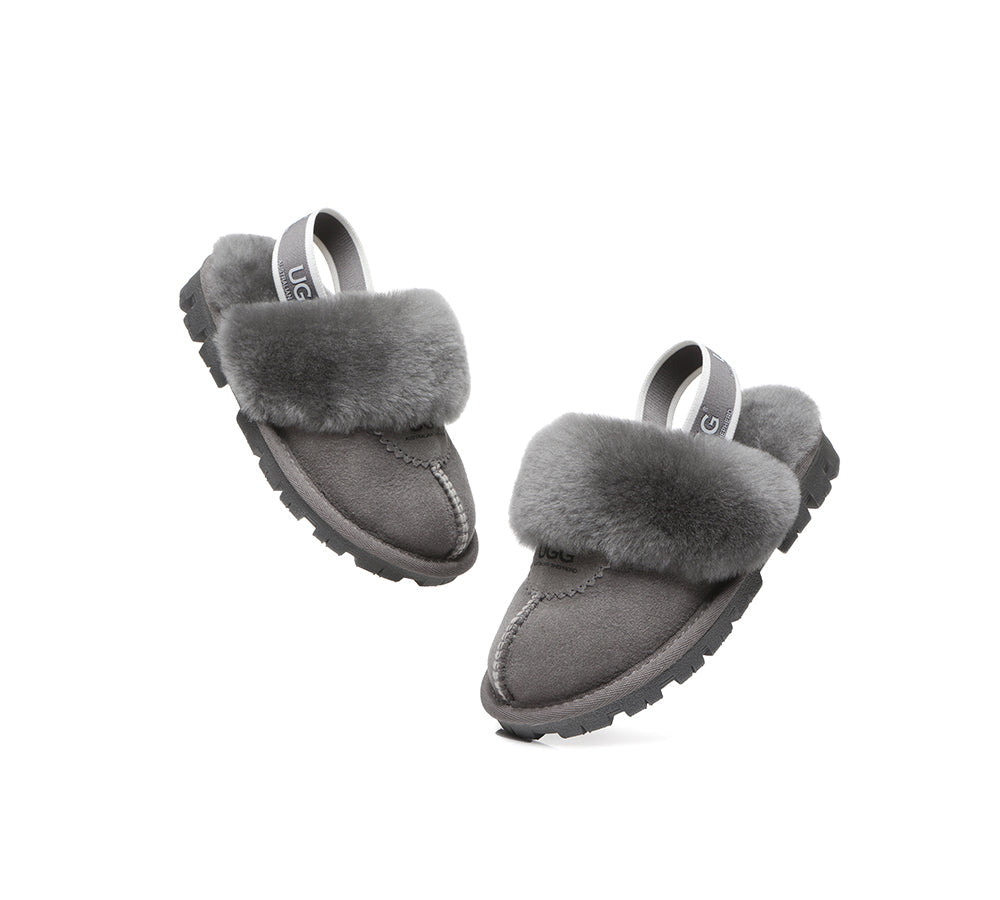 Kids Shoes - AS Kids Slingback UGG Slipper Kids Waffle Plus