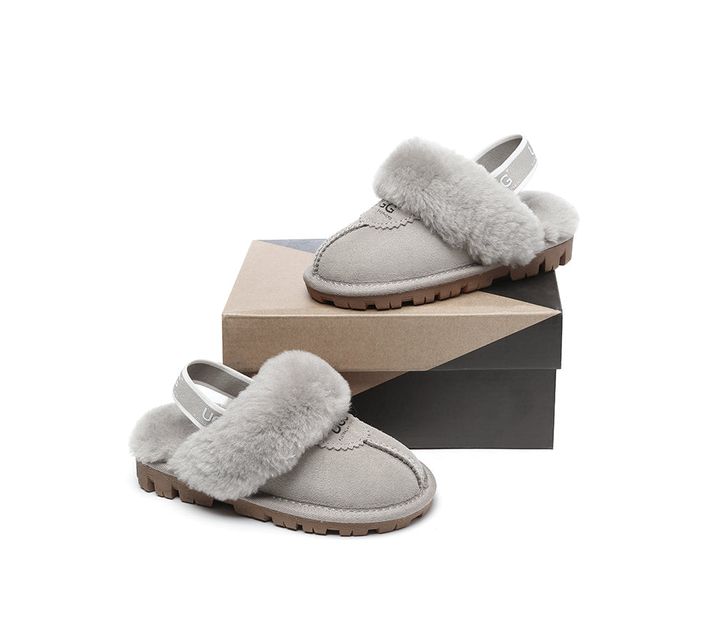 Kids Shoes - AS Kids Slingback UGG Slipper Kids Waffle Plus