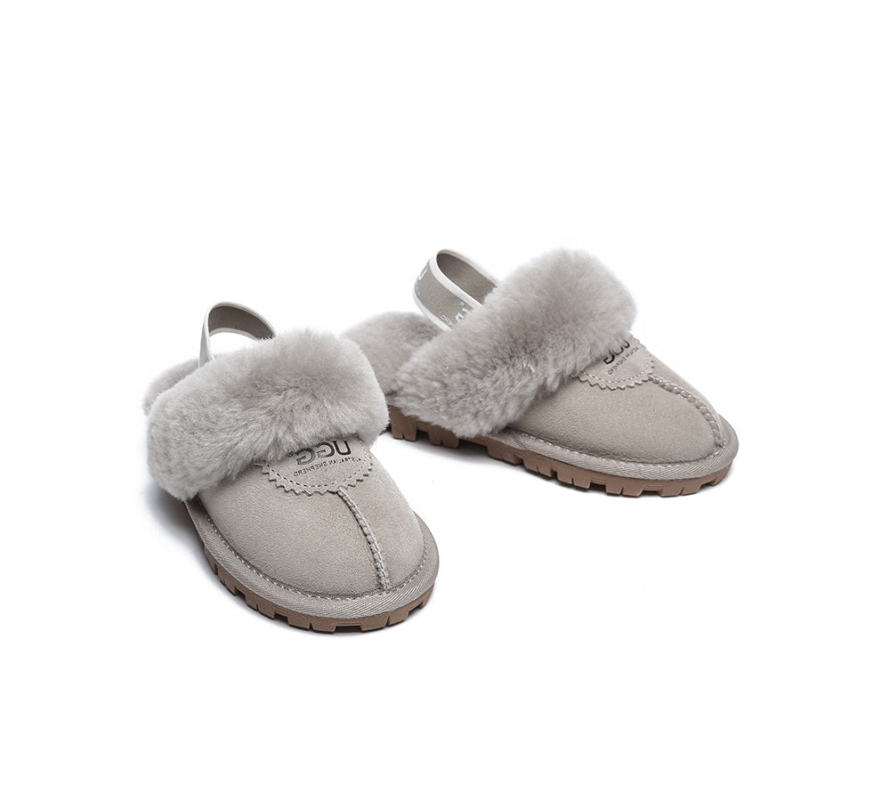 Kids Shoes - AS Kids Slingback UGG Slipper Kids Waffle Plus