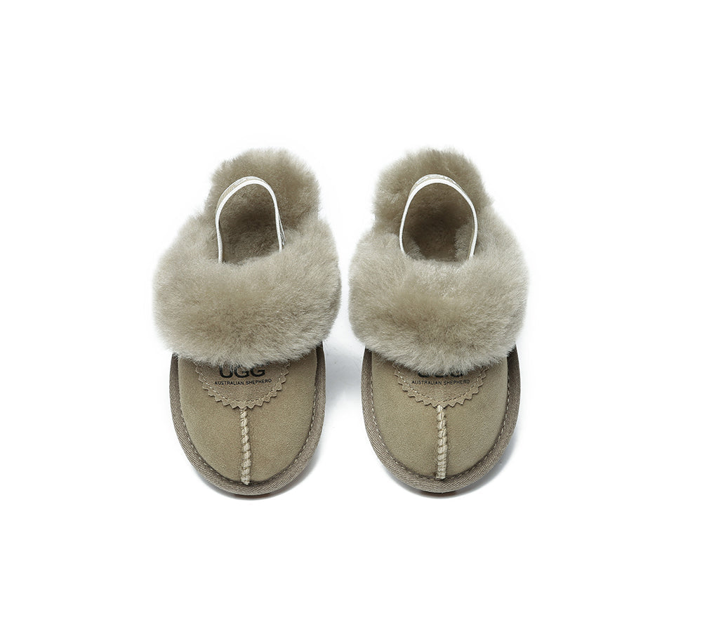 Kids Shoes - AS Kids Slingback UGG Slipper Kids Waffle Plus