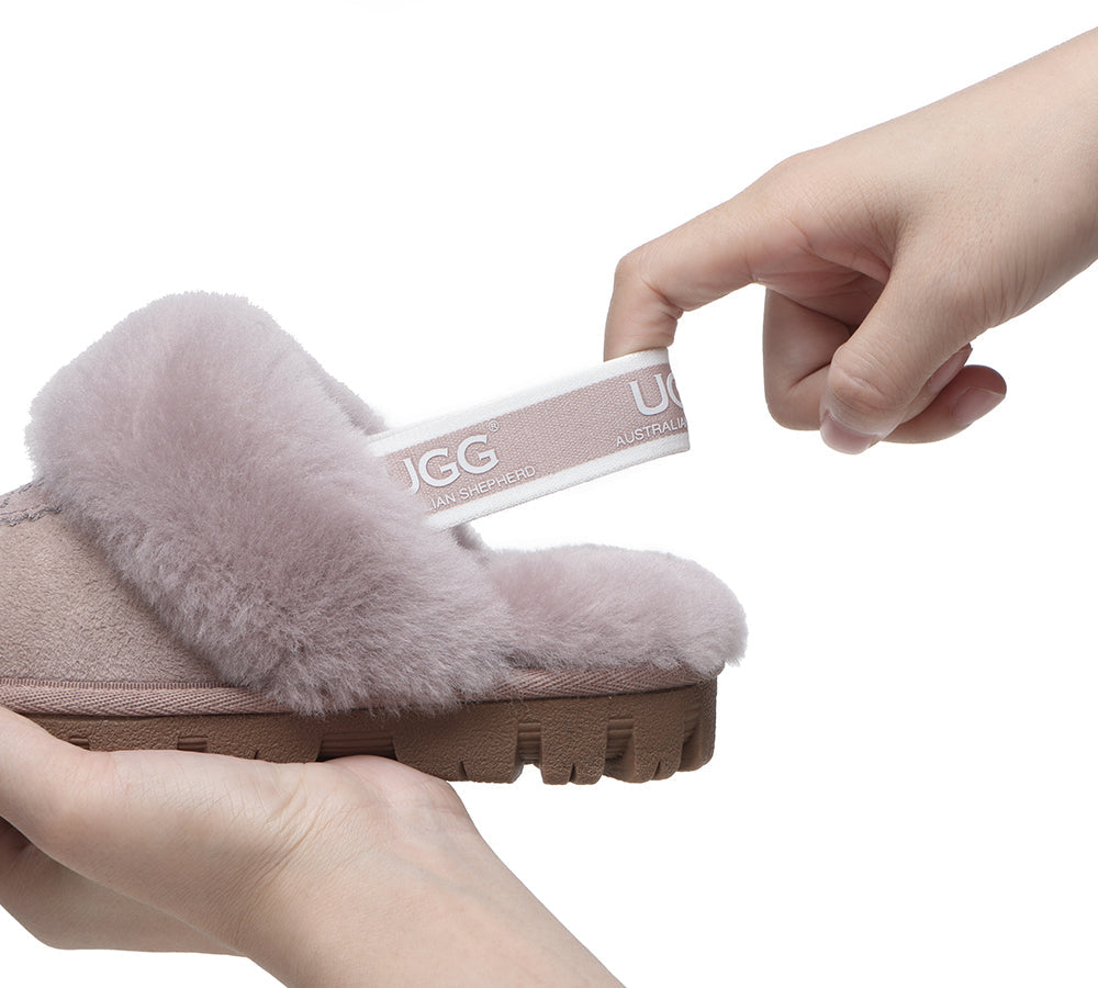 Kids Shoes - AS Kids Slingback UGG Slipper Kids Waffle Plus