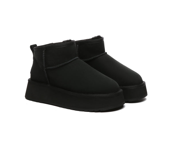 EVERAU?? UGG Boots Sheepskin Wool Ankle Ultra Mini Platform - UGG EXPRESS