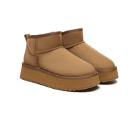EVERAU?? UGG Boots Sheepskin Wool Ankle Ultra Mini Platform - UGG EXPRESS