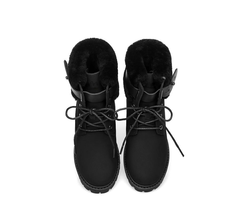 Mavis Women Chunky Boots - Boots - Black - AU Ladies 4 / AU Men 2 / EU 35 - Uggoutlet