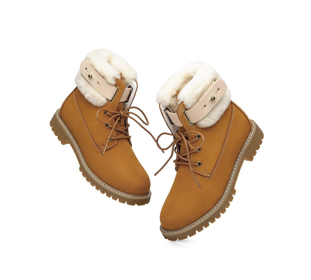 Mavis Women Chunky Boots - Boots - Chestnut - AU Ladies 4 / AU Men 2 / EU 35 - Uggoutlet