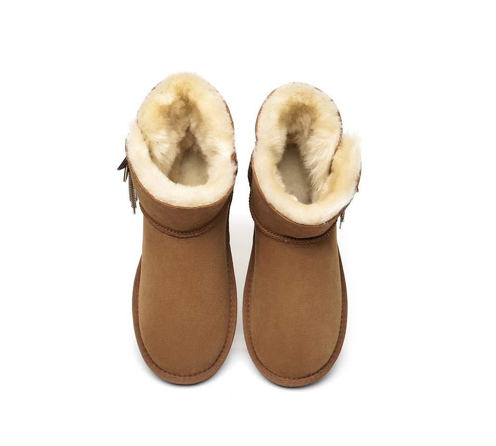 Mini Boots Side Star Button Meteor - UGG Boots - Chestnut - AU Ladies 10 / AU Men 8 / EU 41 - Uggoutlet