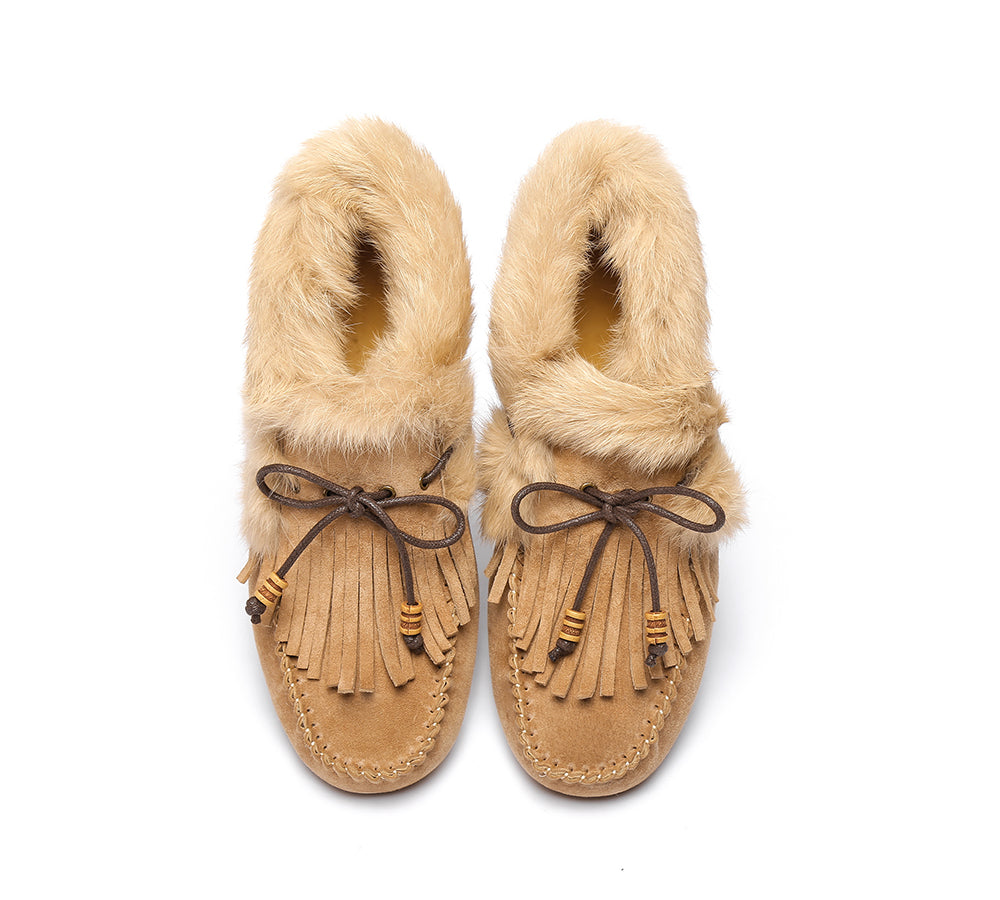 Moccasins - AS UGG High Top Women Tassel Suna Moccasins Slippers