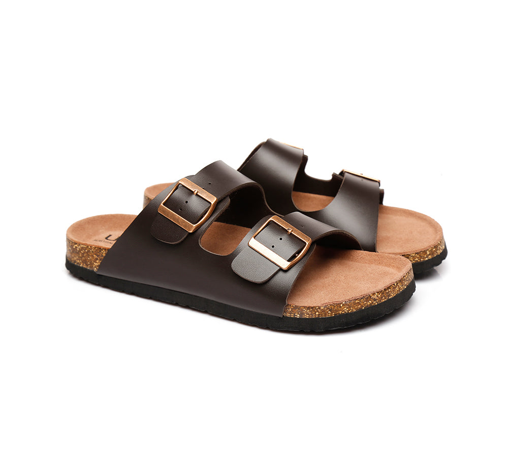 Sandals - AS UGG Summer Unisex Beach Slip-on Flats Sandal Slides Mick