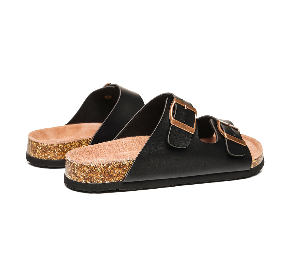 Sandals - AS UGG Summer Unisex Beach Slip-on Flats Sandal Slides Mick