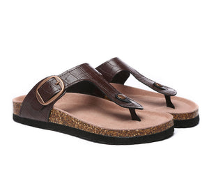 Sandals - Embossed Summer Beach Unisex Slip-on Lindsay Sandals