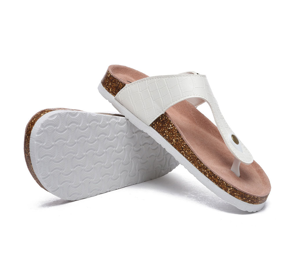 Sandals - Embossed Summer Beach Unisex Slip-on Lindsay Sandals