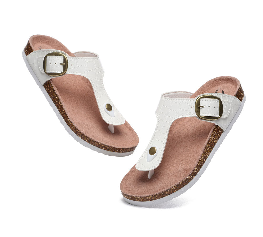 Sandals - Embossed Summer Beach Unisex Slip-on Lindsay Sandals