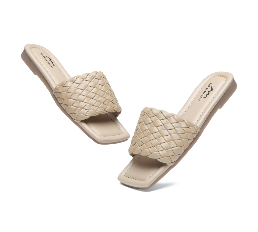 Sandals - Open Toe Woven Flat Sandals Women Taunia