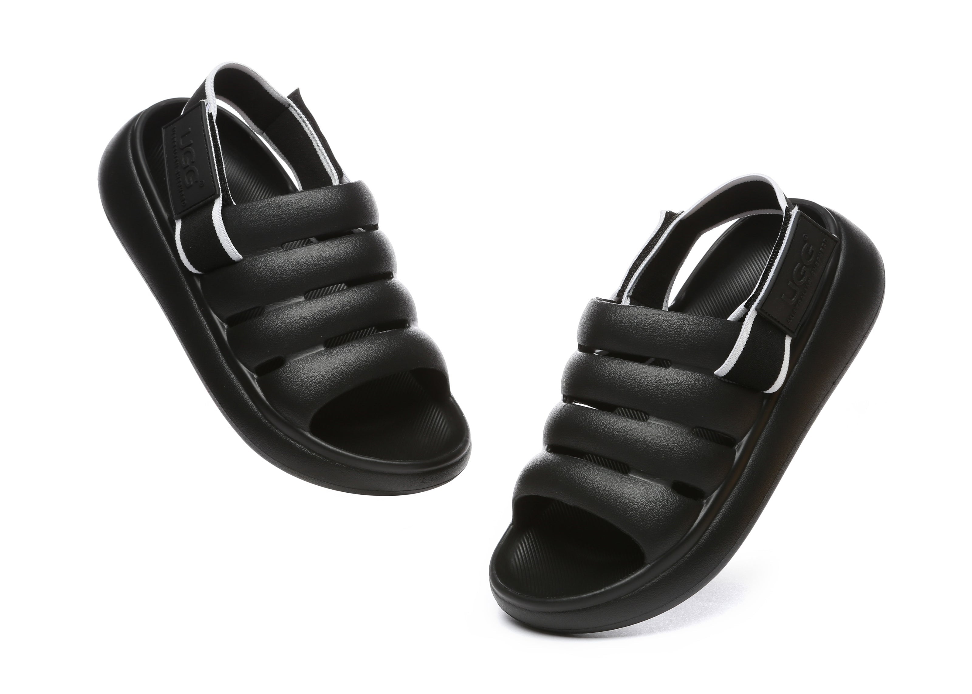 UGG AUSTRALIAN SHEPHERD® Removable Strap Slingback Sandals Roseline - sandles - Black - AU Ladies 10 / AU Men 8 / EU 41 - Uggoutlet