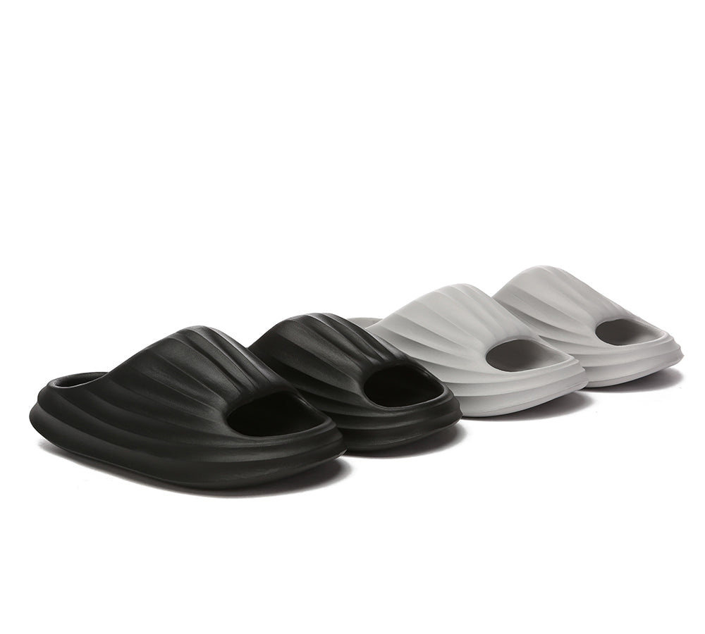 EVERAU® Anti-Slip Men Cloud Slippers Plus - Slides - Grey - AU Ladies 9/10 / AU Men 7/8 / EU 40/41 - Uggoutlet