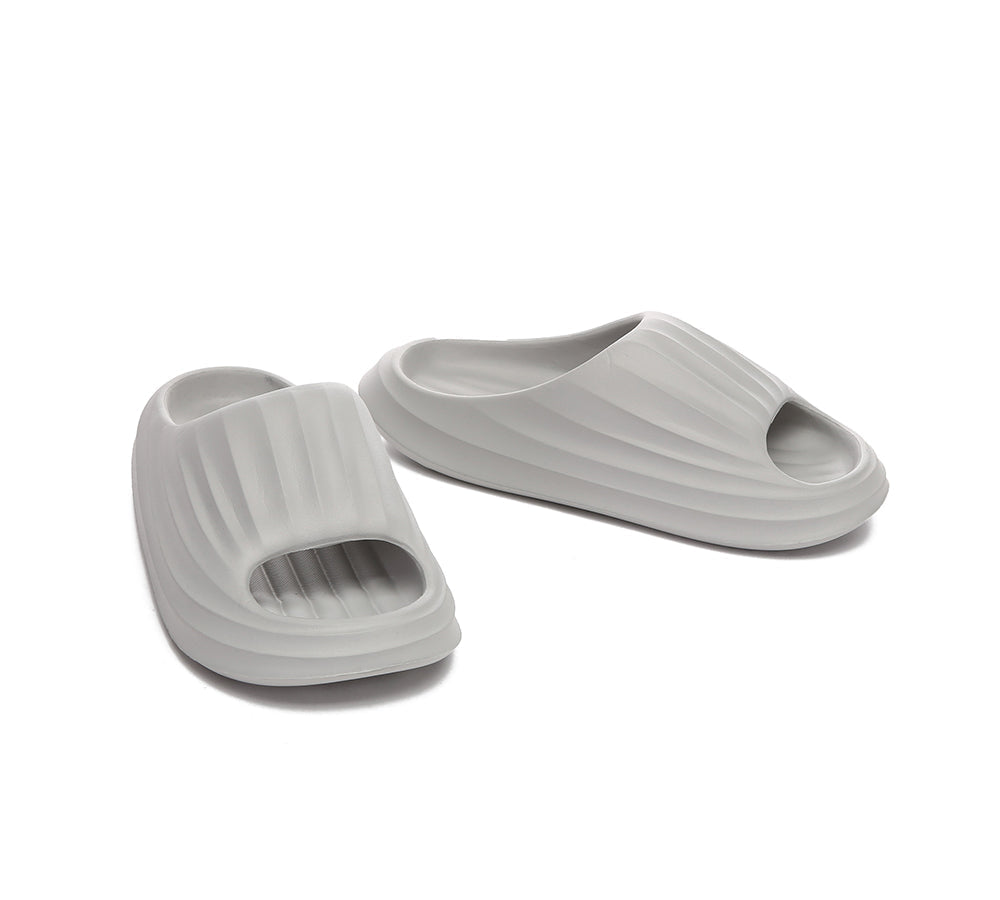EVERAU® Anti-Slip Men Cloud Slippers Plus - Slides - Grey - AU Ladies 11/12 / AU Men 9/10 / EU 42/43 - Uggoutlet