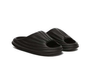 EVERAU® Anti-Slip Men Cloud Slippers Plus - Slides - Black - AU Ladies 11/12 / AU Men 9/10 / EU 42/43 - Uggoutlet