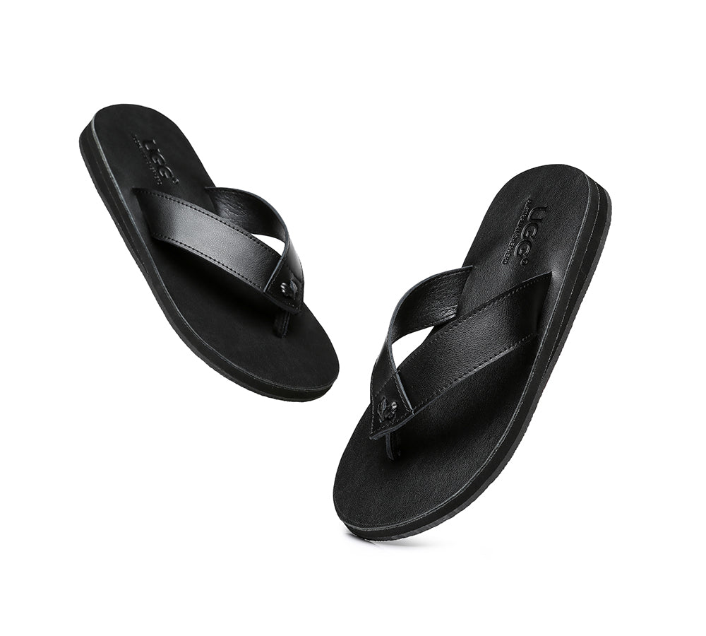 Slides - AS Murphy Unisex Leather Slides Thong