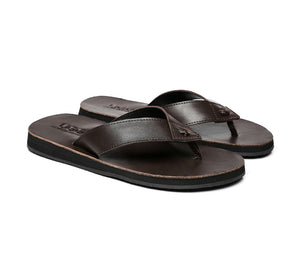 Slides - AS Murphy Unisex Leather Slides Thong