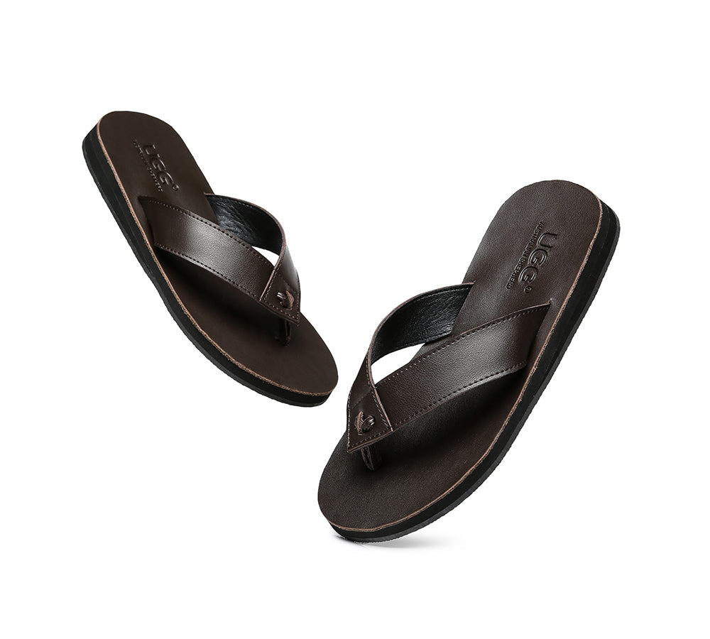 Slides - AS Murphy Unisex Leather Slides Thong