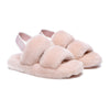 Slides - AS UGG Slingback Fluffy Slides Women Lonnie